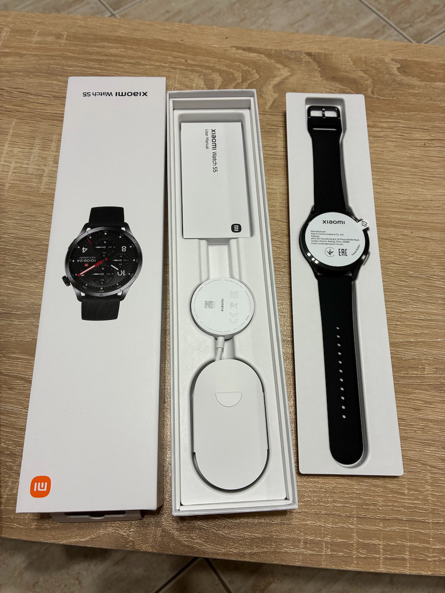 Xiaomi Watch S5 Stainless Steel 46mm Αδιάβροχο με Παλμογράφο (Black)
