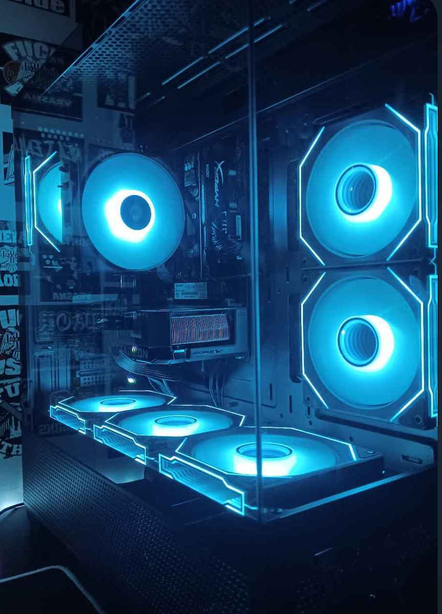 Xigmatek Alphard Геймърско Midi Tower Компютърна Кутия с Страничен Прозорец и RGB Осветление Черна