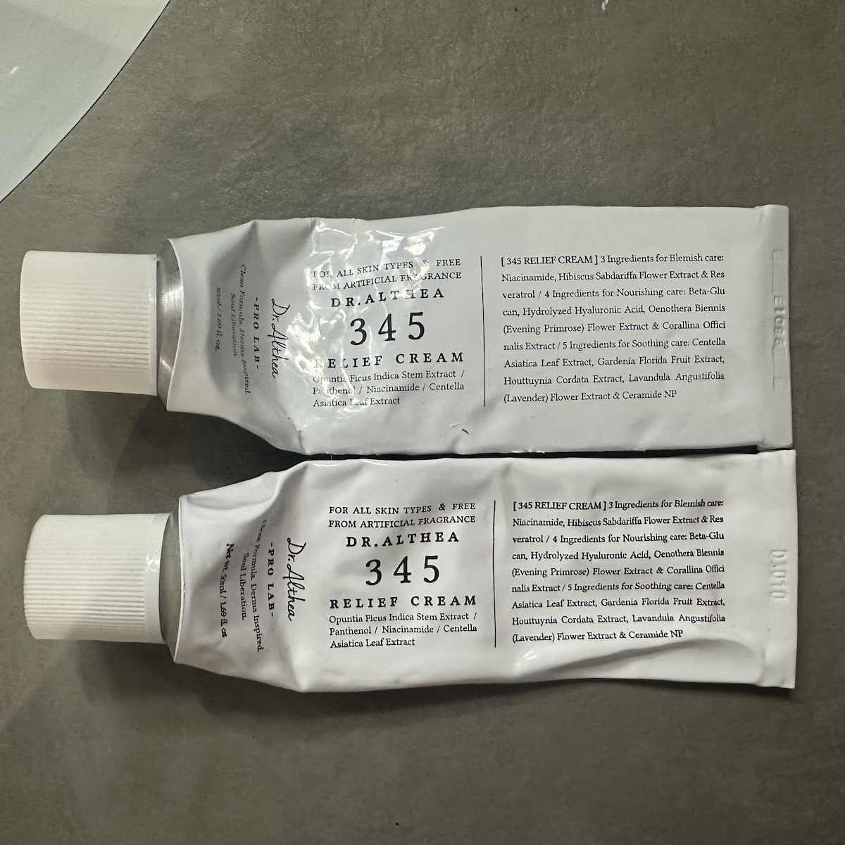 Dr. Althea 345 Relief Cremă de Față pentru Hidratare, Imperfecțiuni & Roșeață cu Acid Hialuronic & Niacinamidă 50ml