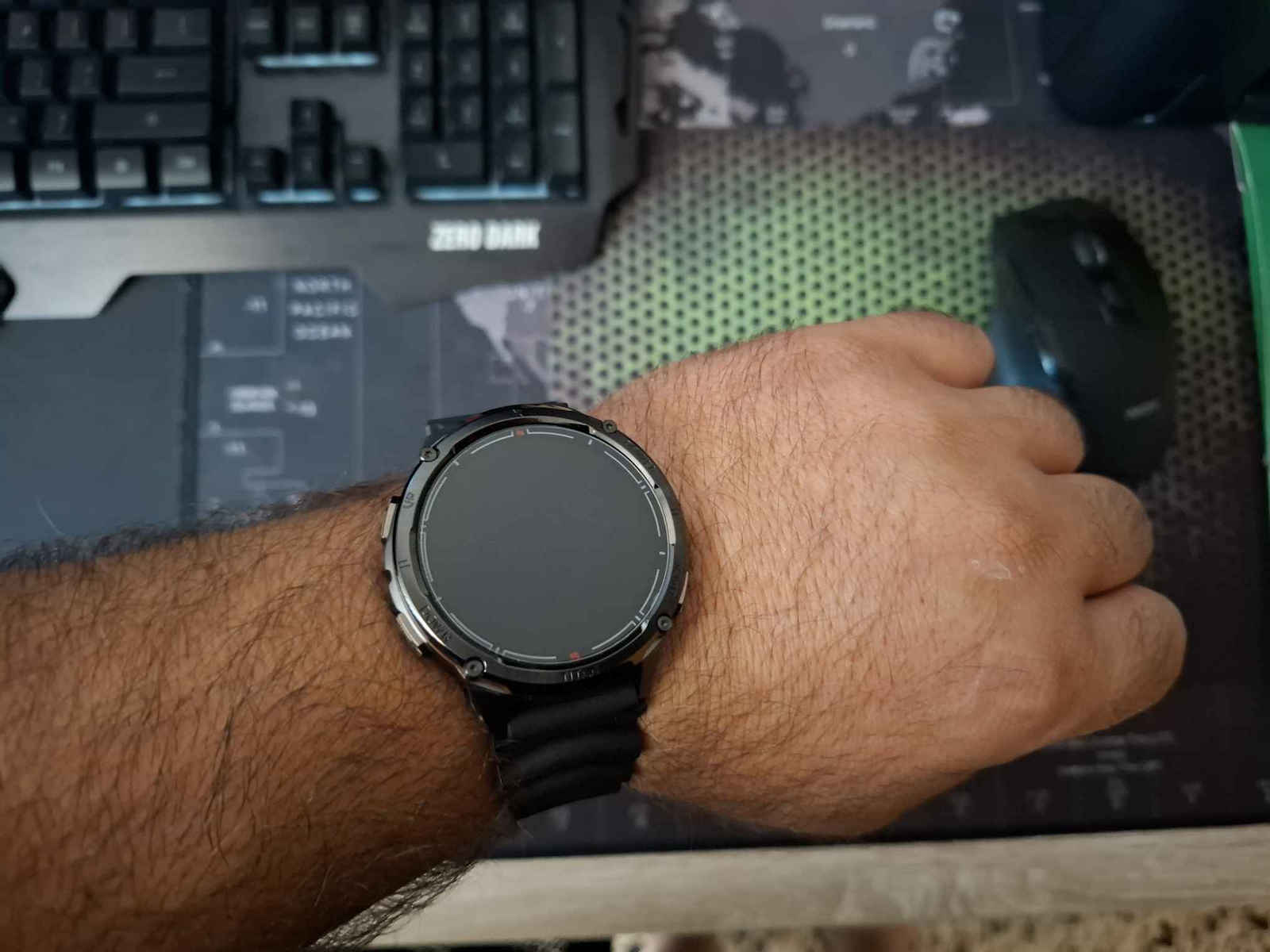 MaxCom FW111 Titan Chronos 54mm Αδιάβροχο Smartwatch με Παλμογράφο (Μαύρο)