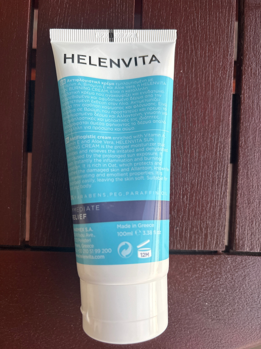 Helenvita Burning Nach der Sonnenpflege Creme mit Panthenol 100ml