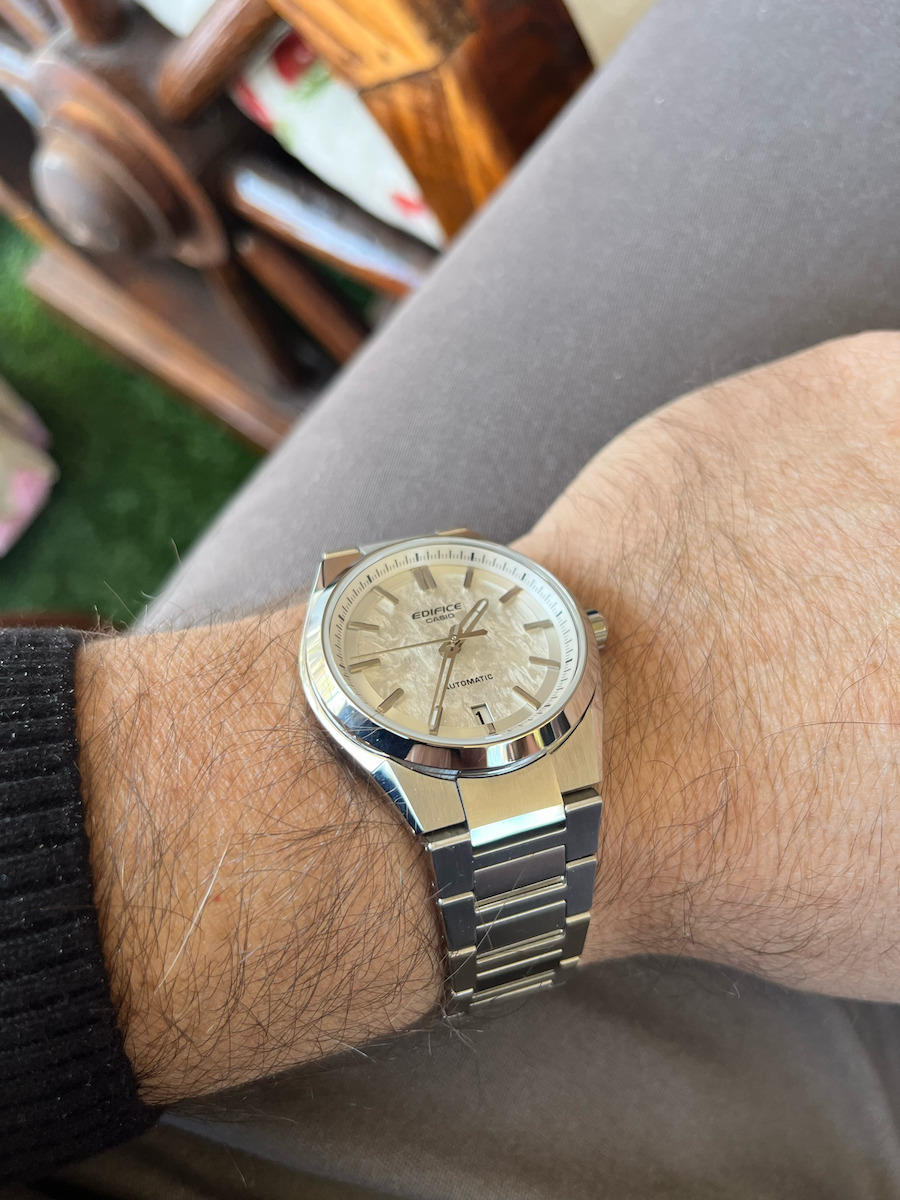 Casio Ceas Barbatesc Automat cu Brățară din Metal Argintie