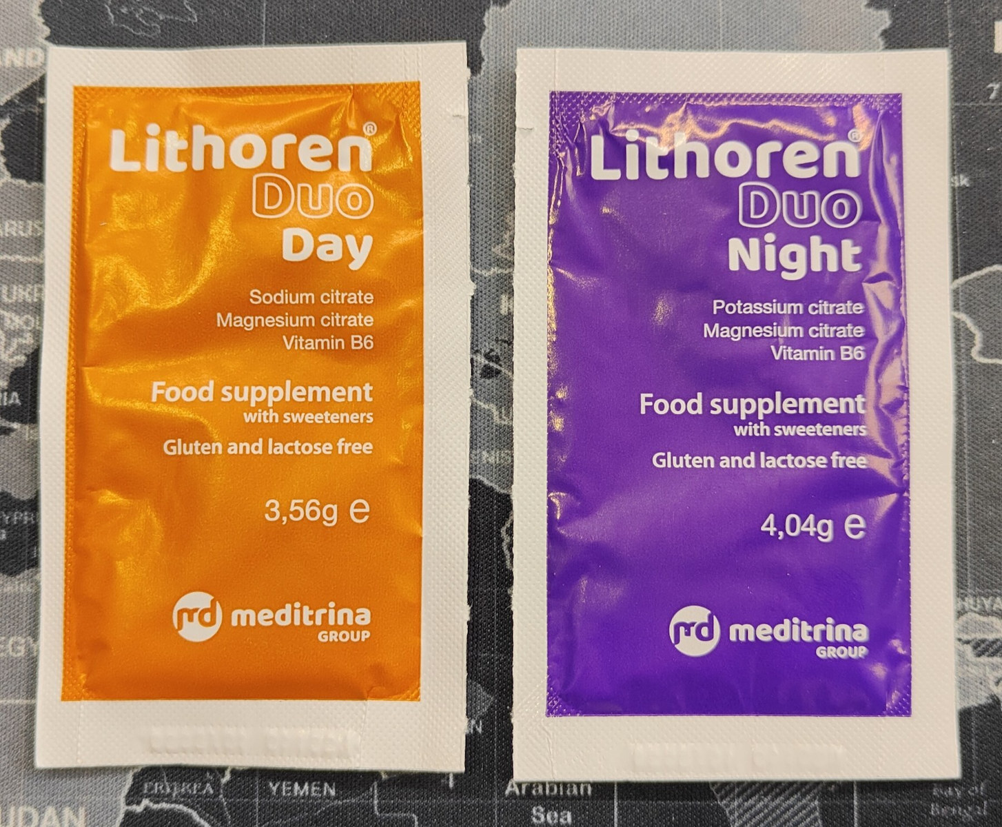 Meditrina Lithren Duo Συμπλήρωμα για τον Ύπνο 28 φακελίσκοι Πορτοκάλι