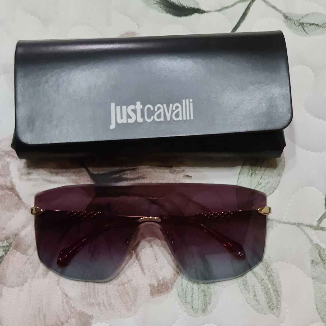 Just Cavalli Women's Sunglasses with Gold Metal Frame and Purple Gradient Lens JC111 300Y