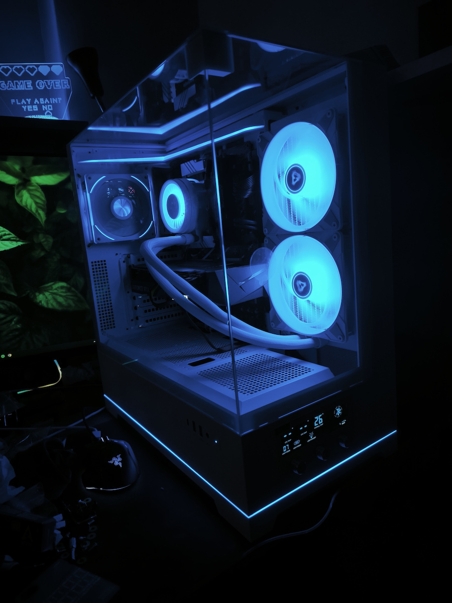 Darkflash DY450 PRO Gaming Midi Tower Computer Case with RGB Lighting White