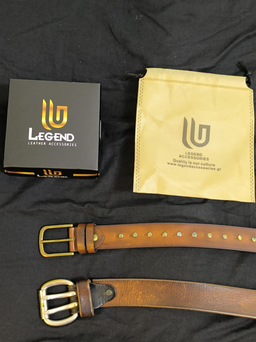 Men's Belt Leather Tabac Brown