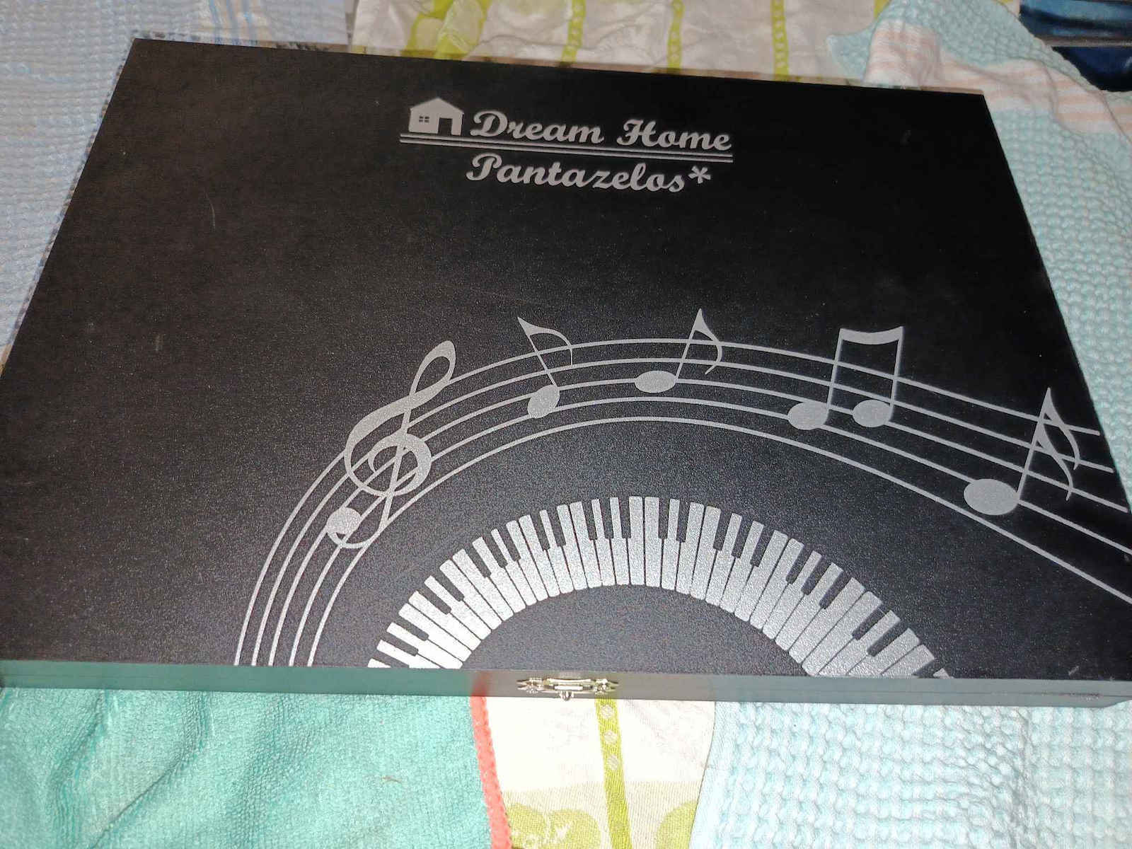 Luxus Musik Muster Besteckset Edelstahl Silber 30 Stück