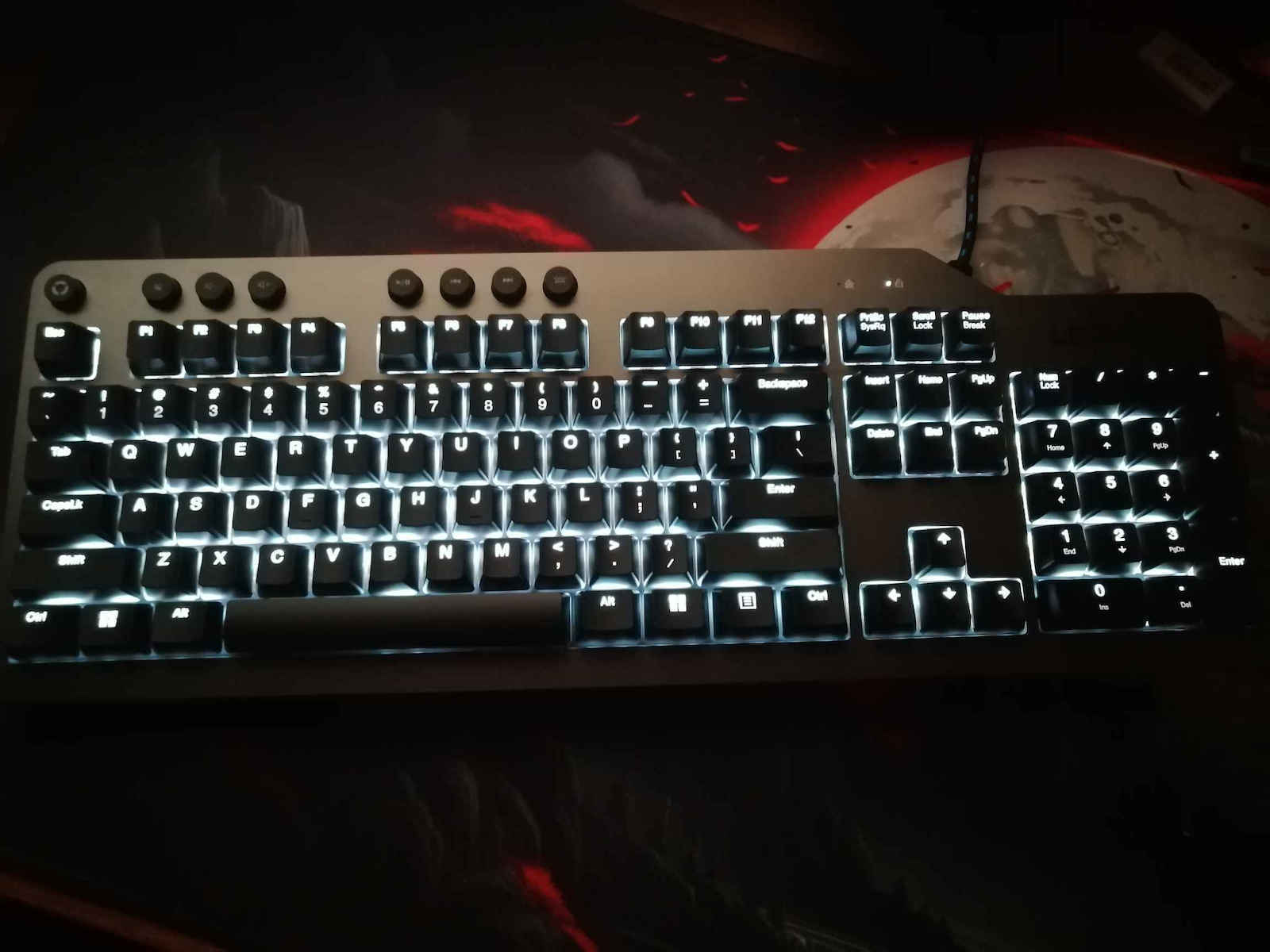 Lenovo Legion K500 Gaming Mechanical Keyboard with Outemu Red switches and RGB lighting (English US) Gray