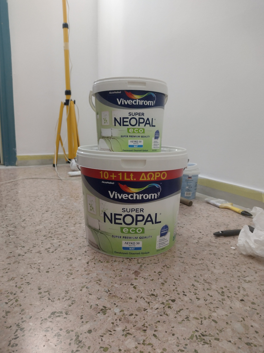 Vivechrom Super Neopal Eco Plastic Ecological Paint for Interior Use White 10lt