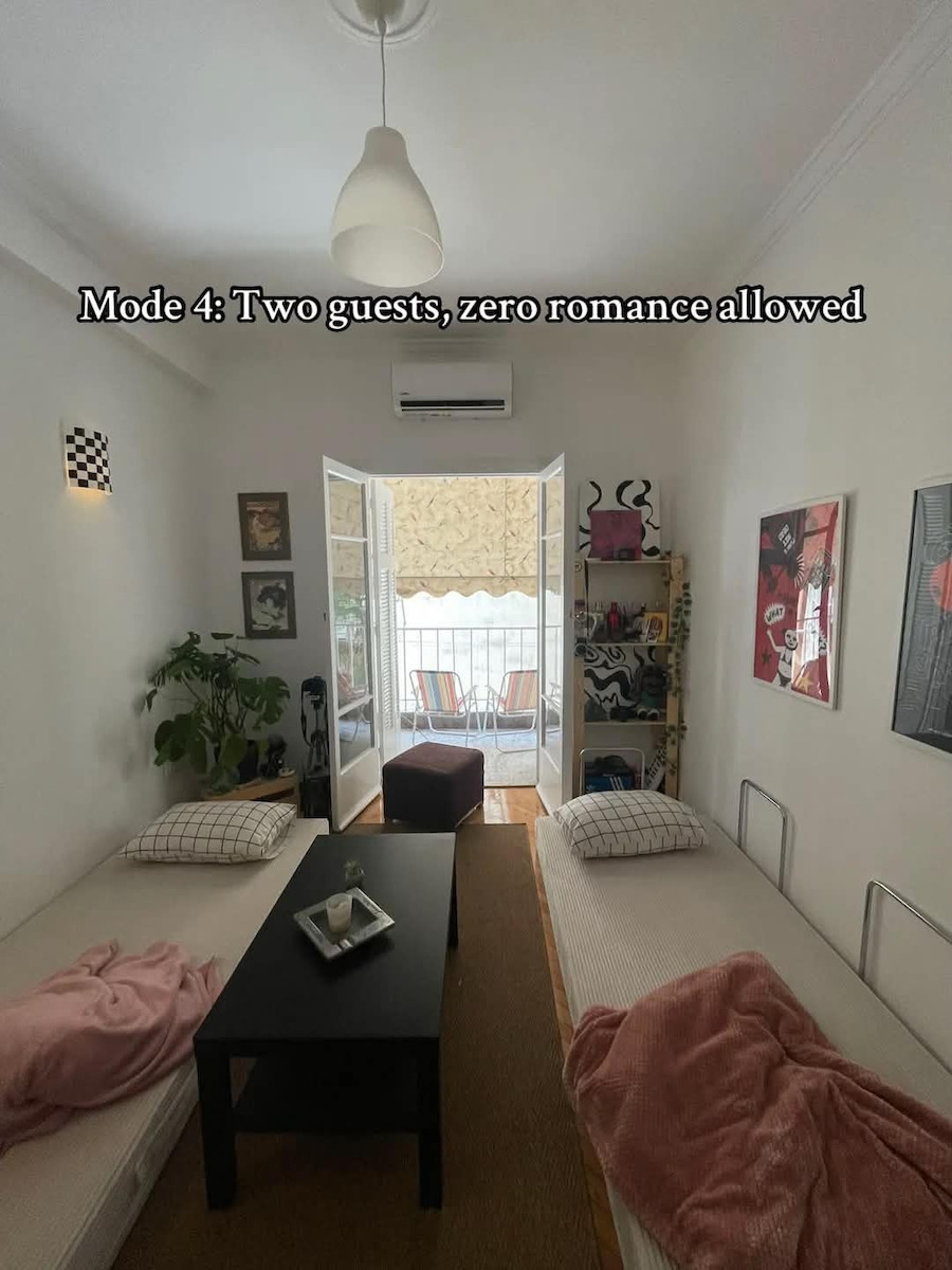 Διθέσιος Καναπές Κρεβάτι Μπεζ 90x200x45εκ.