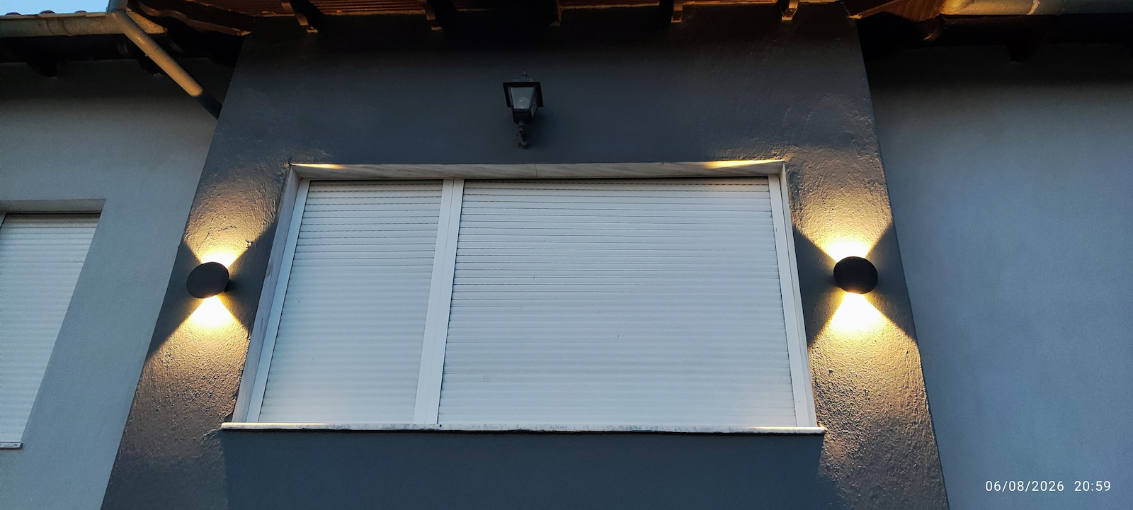 Lutec Belka Montat pe perete Lampă Solară 9W 280lm cu Alb Cald Lumină 3000K