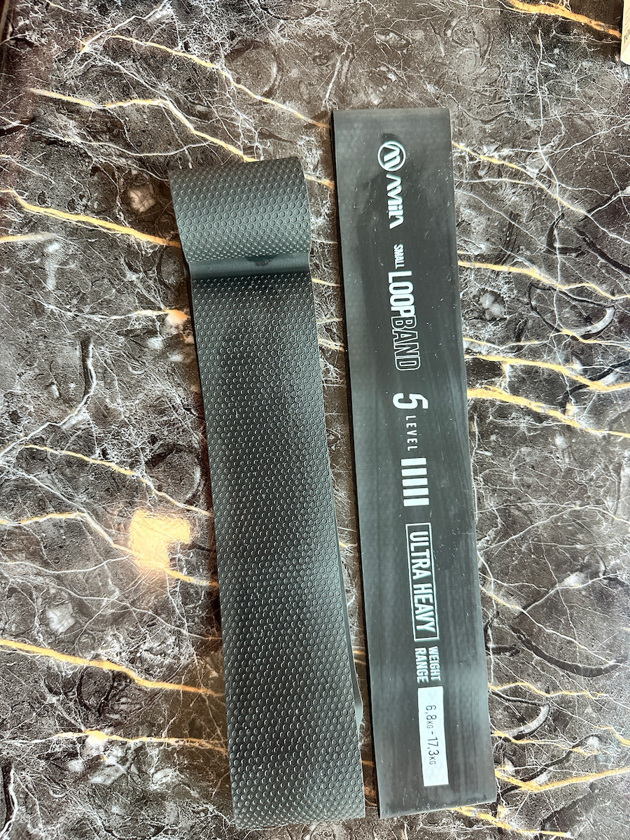 AMILA Resistance Band Loop Very Hard Black 0.6m