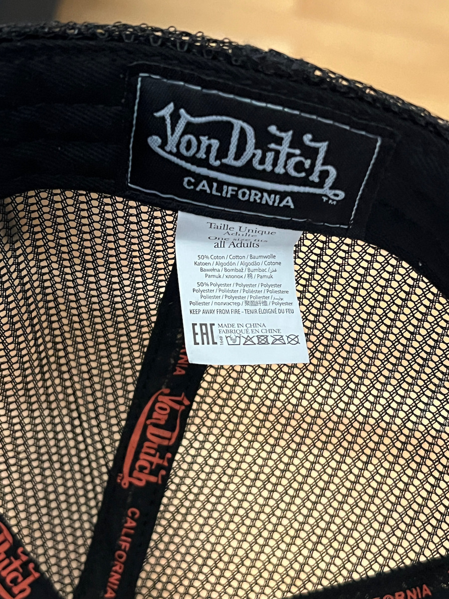 Von Dutch Ανδρικο Καπελο Trucker Μαυρο Vd 0 Cas1 Eag Blk-noir