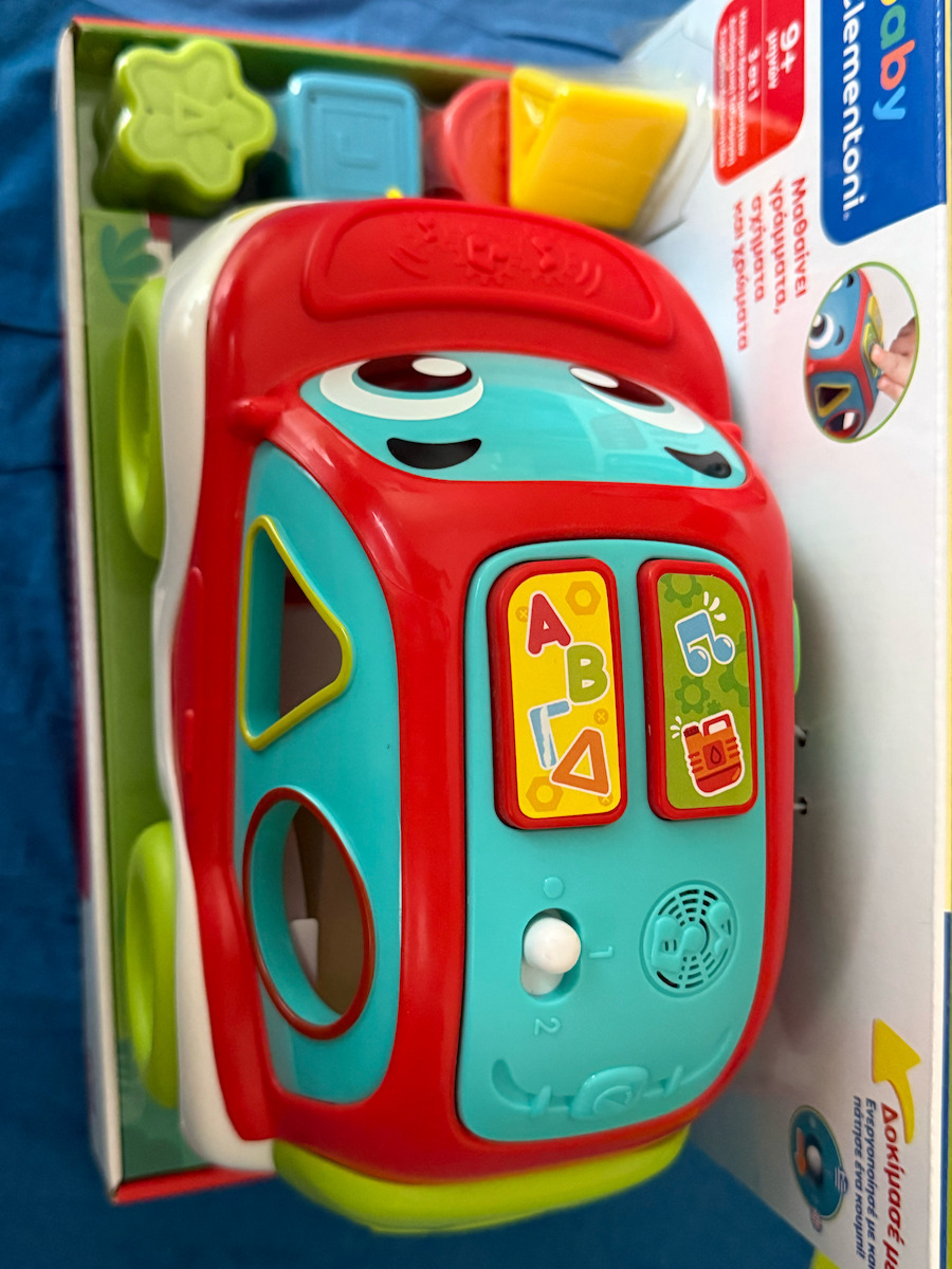 Baby Clementoni Παιχνίδι Ταξινόμησης Σχημάτων Μάκης Αυτοκινητάκης με Ήχους για 9+ Μηνών
