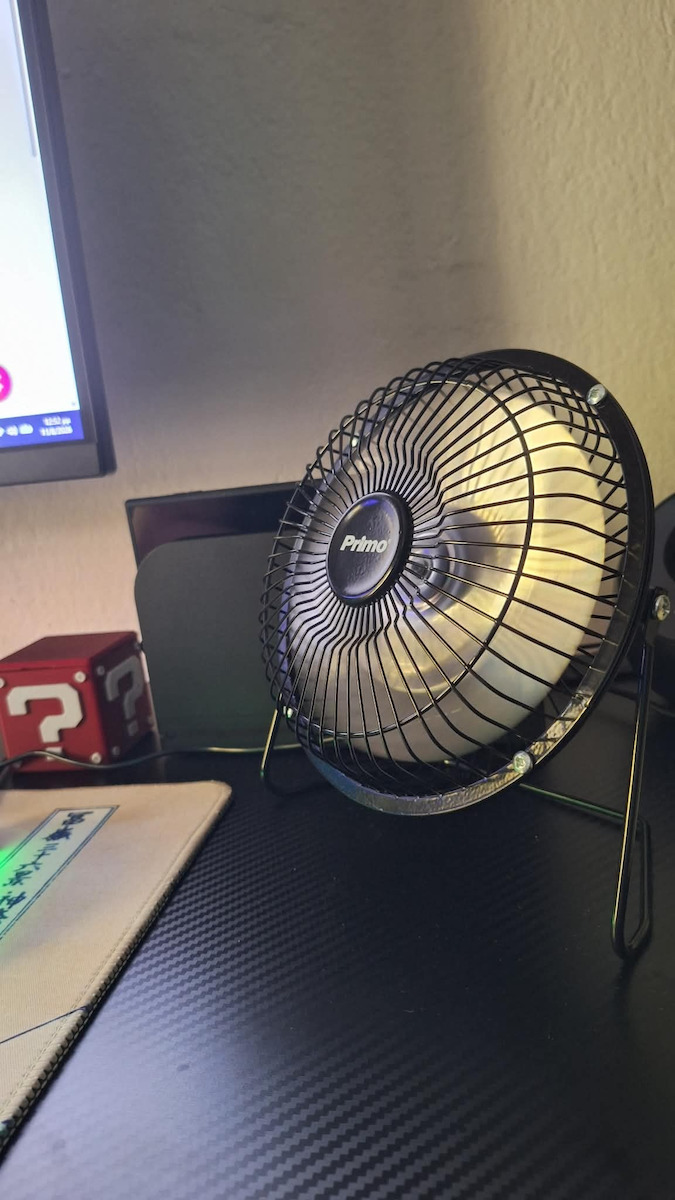 Primo PRMF-80427 Ventilator USB 15cm Negru