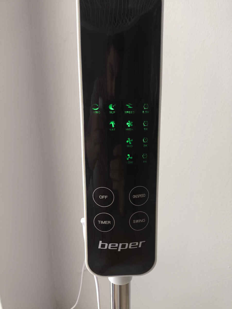 Beper Ανεμιστήρας Ορθοστάτης 55W Διαμέτρου 45cm με Τηλεχειριστήριο Λευκός