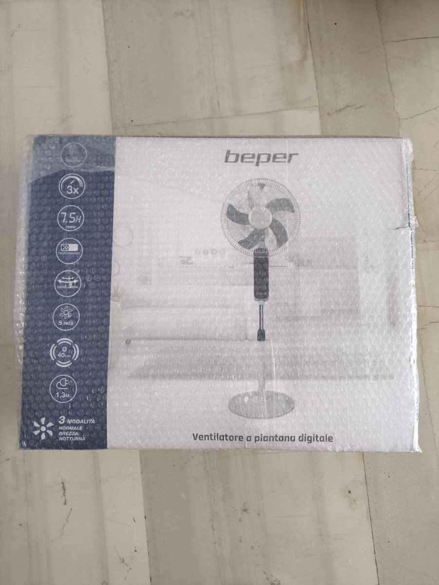 Beper Ανεμιστήρας Ορθοστάτης 55W Διαμέτρου 45cm με Τηλεχειριστήριο Λευκός