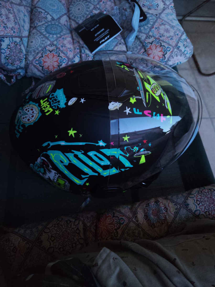 Pilot Pilot Fly SV Future Express Black Matt Motorcycle Helmet Jet ECE 22.06 with Sun Visor