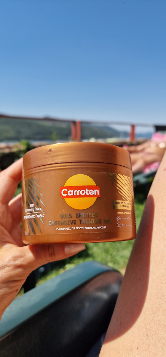 Carroten Gold Shimmer Intensive Gel Μαυρίσματος Σώματος με Χρώμα 150ml
