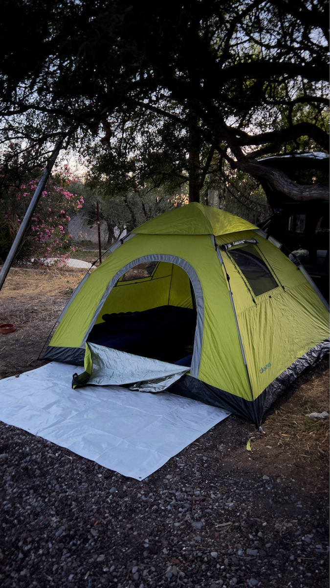 Campus Automatic Summer Camping Tent Igloo Green for 5 People 240x210x145cm
