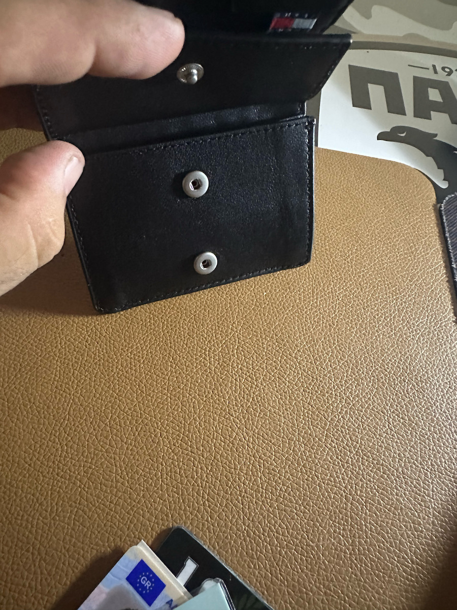 Leather Men's Wallet with RFID Black