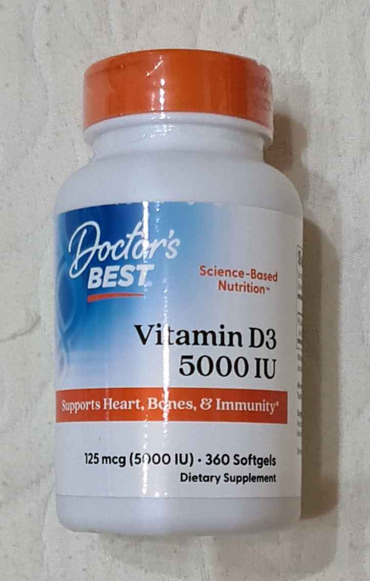 Doctor's Best Vitamin D3 Витамин за Здравето на костите 2000иу 180 софтджел