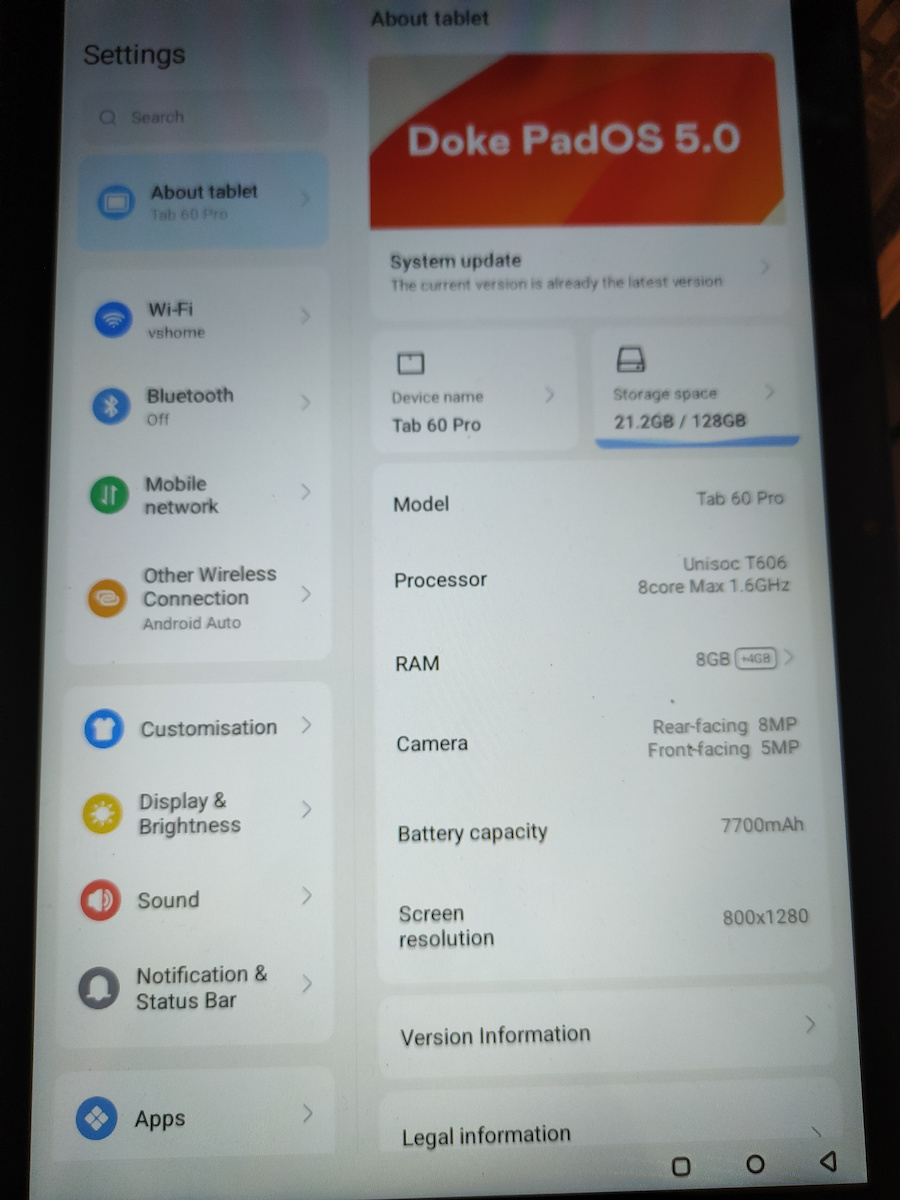 BlackView Tab 60 Pro Set 4G 10.1" (8GB/128GB) Γκρι