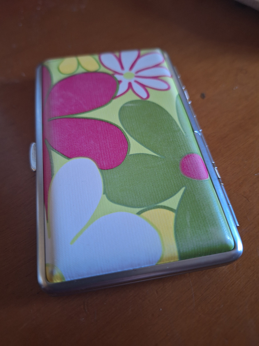Metallische Zigarettenschachtel Pierre Cardin Floral Farbe 11x7x2cm 99211-220