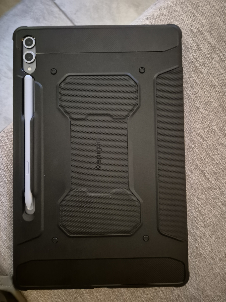 Spigen Robuste Armor Pro Klappdeckel Dauerhafte Schwarze (Galaxy Tab S9+ / Galaxy Tab S10+)
