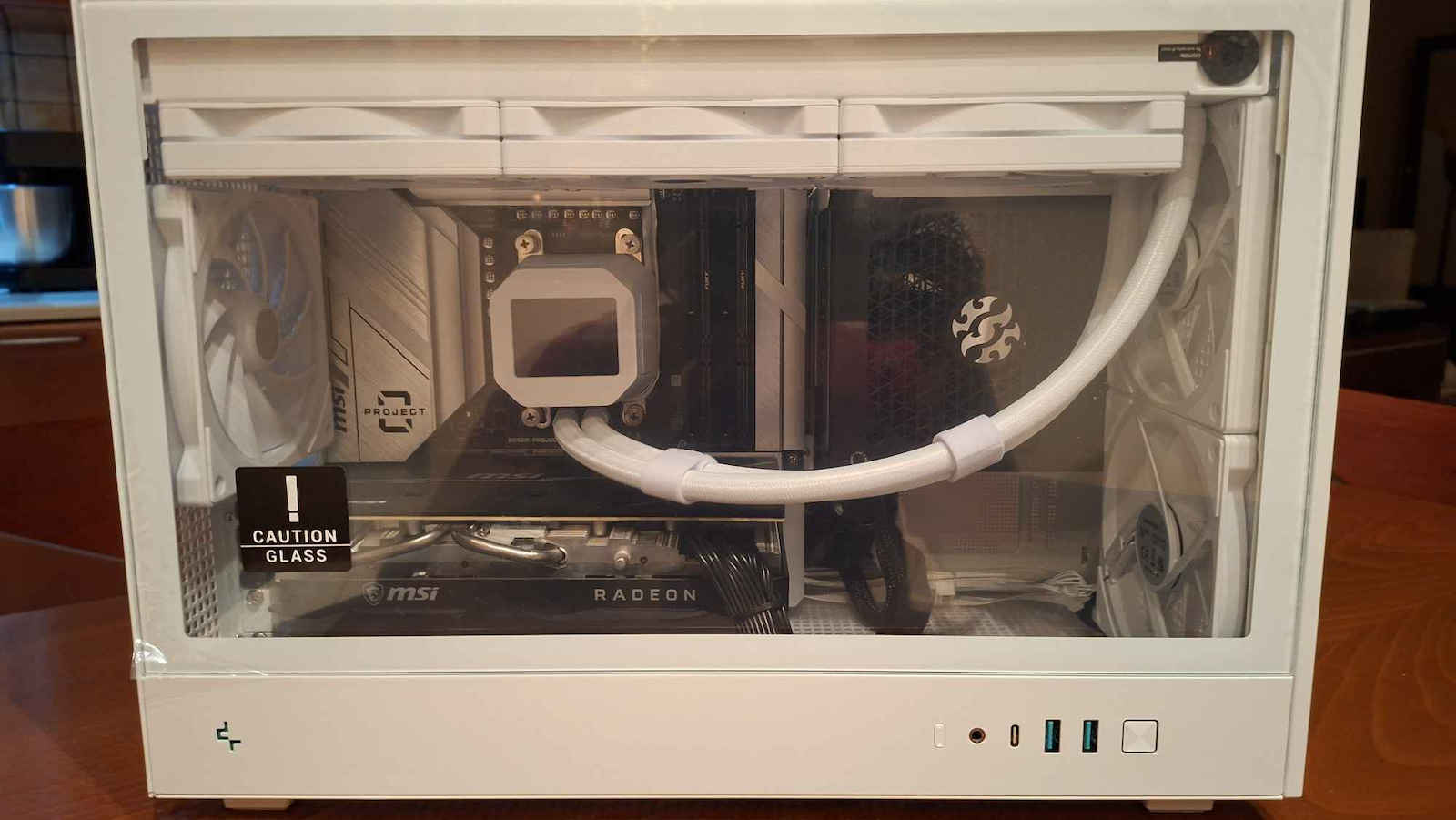 Deepcool CH260 Gaming Micro Tower Κουτί Υπολογιστή με Πλαϊνό Παράθυρο Μαύρο