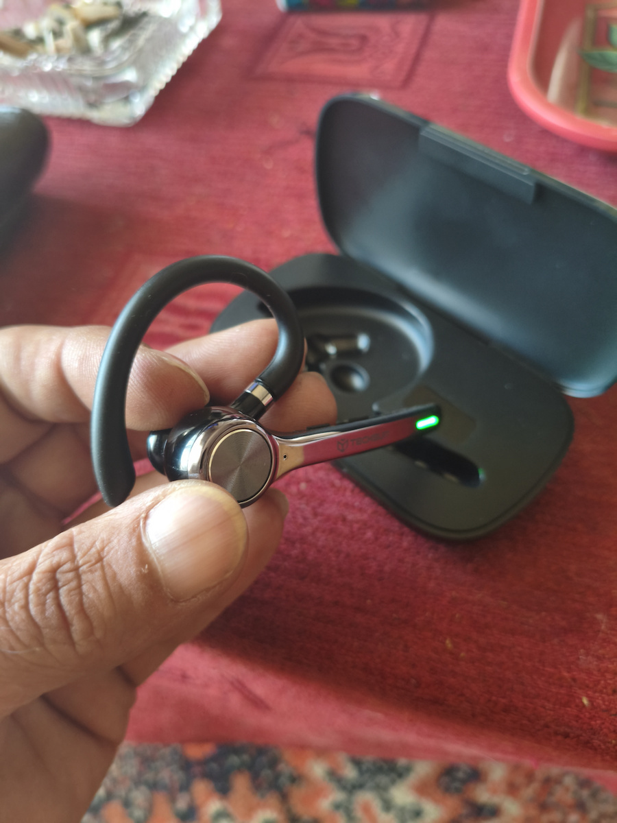 Techsuit G7 In-ear Bluetooth Handsfree Ακουστικό με Θήκη Φόρτισης Μαύρο