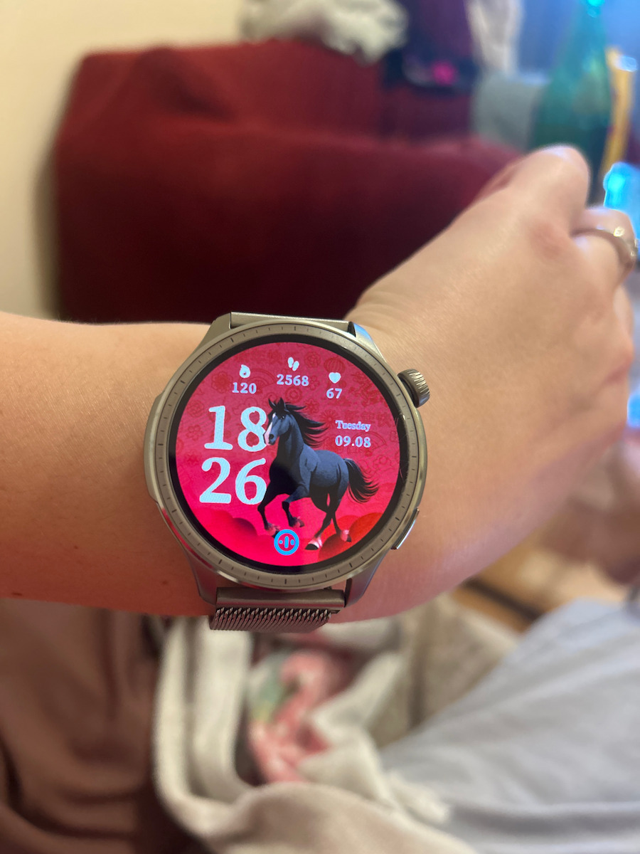 Amazfit Balance Aluminium 46mm Wasserdicht Smartwatch mit Pulsmesser (Sunset Grey)