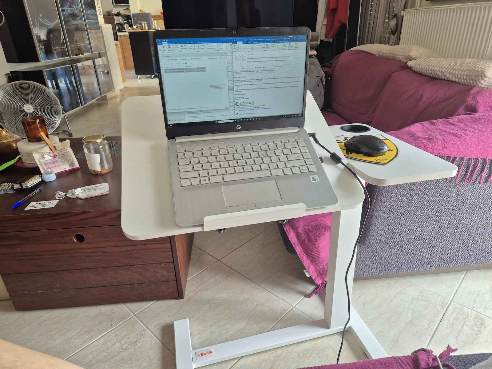Vevor Τραπεζάκι για Laptop Λευκό CSZGXDZZCSFZ3O0N9001V0