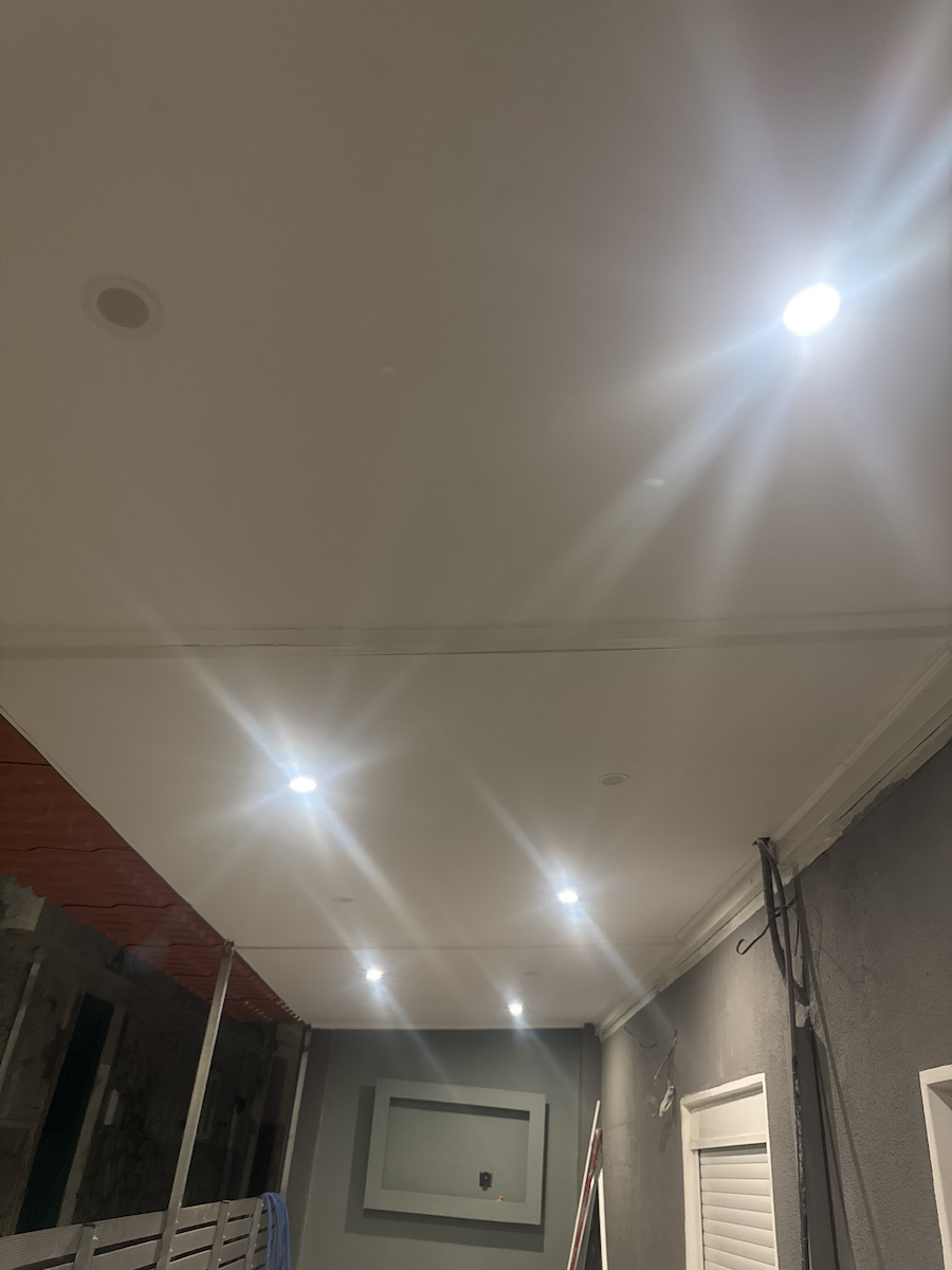 V-TAC Rotund Metalic Spot Încorporat cu LED Integrat și Lumină Alb Natural Alb 90x90cm. 1buc