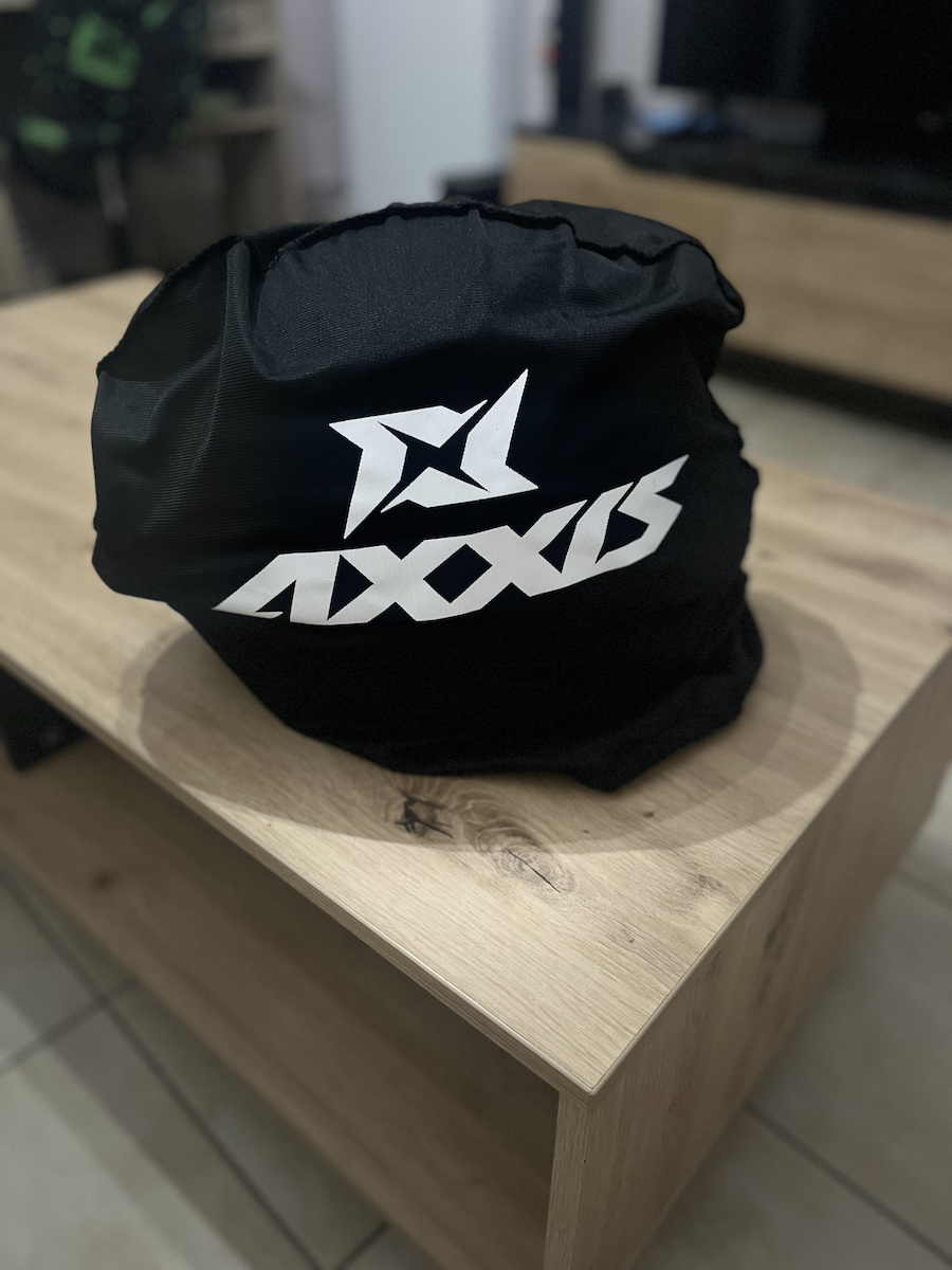 Axxis Fenix White/Grey Gloss Ork C2 Motorradhelm Volles Gesicht DOT / ECE 22.06 mit Sonnenblende