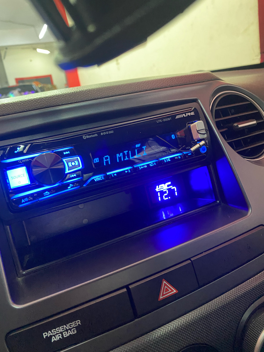 TRF Trf M Vmb Car Voltmeter Digital Instrument με Μπλε Φωτισμό