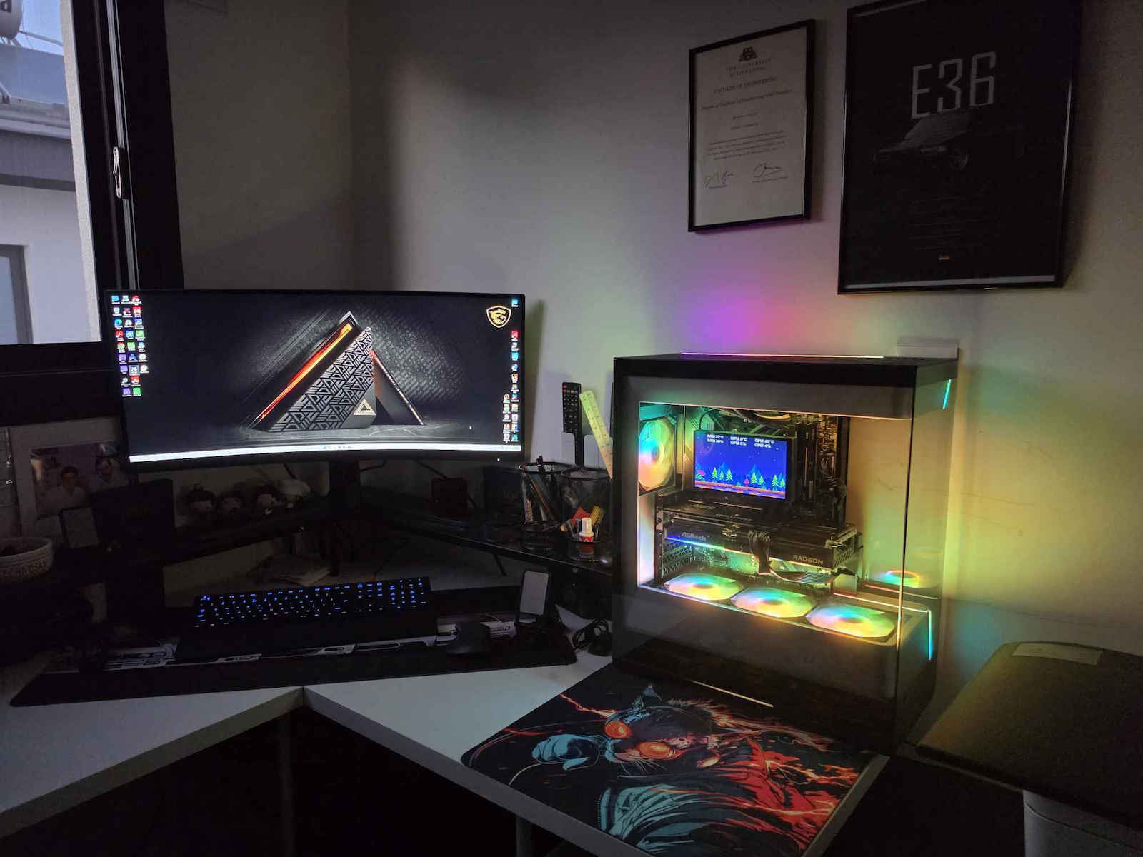 Phanteks Evolv S2 Gaming Midi Tower Computer Case with Side Window and ARGB Lighting Black