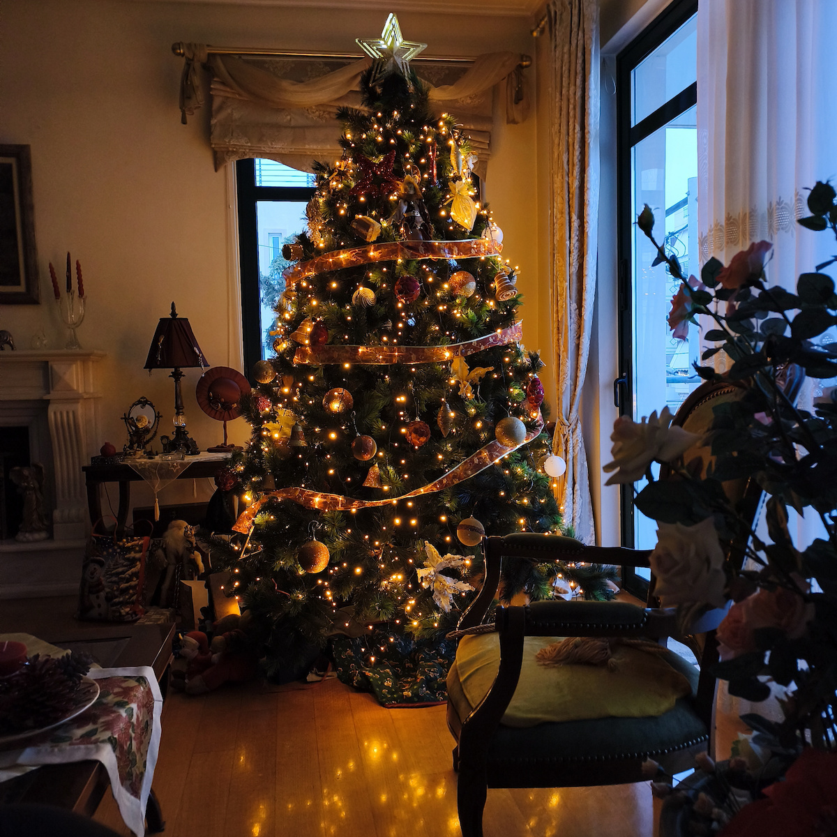1000 Lights LED 20m. Warm White in String 1pcs
