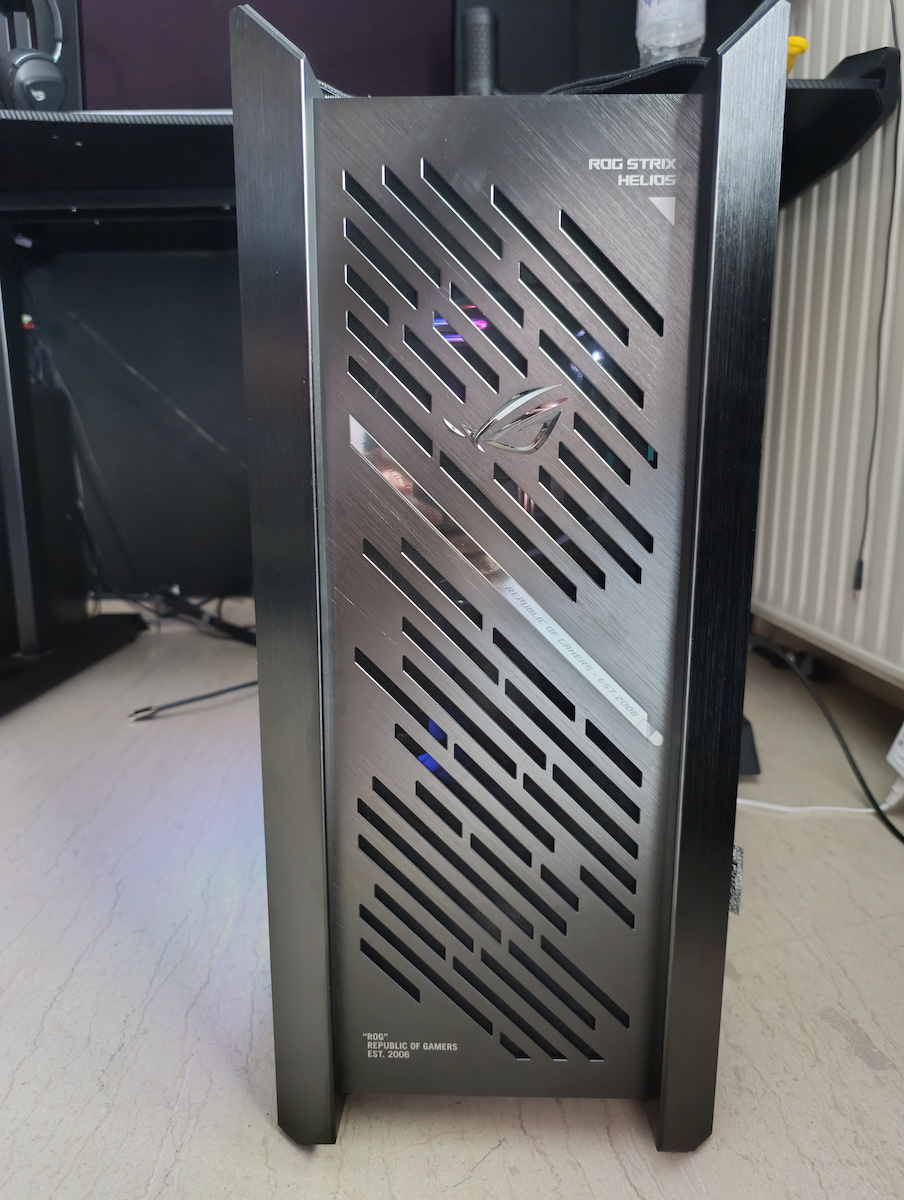 ROG Strix Helios II Gaming Midi Tower Computer Case with Side Window and RGB Lighting White
