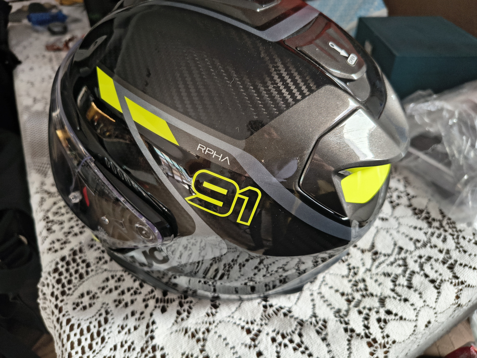 Rpha 91 Blat MC5SF Motorradhelm Aufklappbar ECE 22.06 mit Pinlock und Sonnenblende