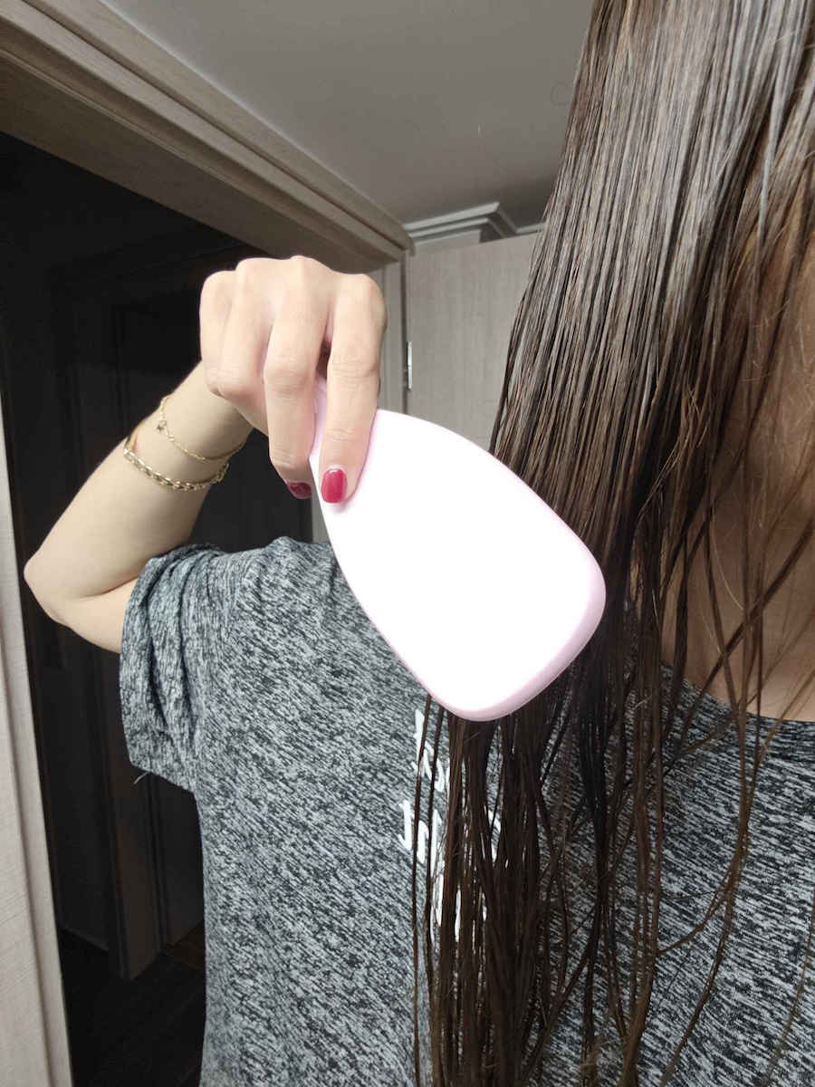Tangle Teezer The Wet Detangler Fine & Fragile Βούρτσα Μαλλιών Hypnotic Heather