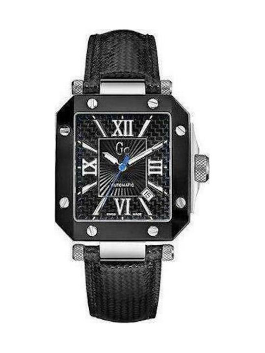 GC Watches I01030G1 Uhr Batterie mit Schwarz Lederarmband I01030G1