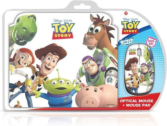 Disney Toy Story Ενσύρματο Mini Ποντίκι Πολύχρωμο
