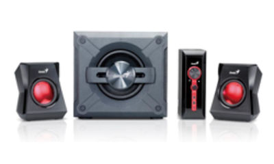 Genius SW-G2.1 1250 Ηχεία Υπολογιστή 2.1 με Ισχύ 38W σε Μαύρο Χρώμα
