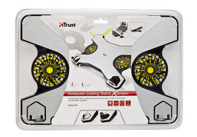 Trust Xstream Cooling Pad για Laptop έως 17.3" με 2 Ανεμιστήρες Ασημί