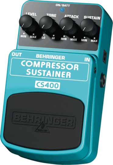 Behringer CS400 Pedale Wirkung Kompressor E-Gitarre und E-Bass