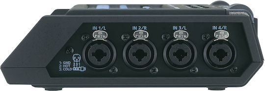 Roland R-44 Πολυκάναλος Ψηφιακός Φορητός Εγγραφέας Μπαταρίας/Ρεύματος για Εγγραφή σε Κάρτα Μνήμης με Phantom Power