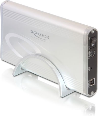 DeLock Θήκη για Σκληρό Δίσκο 3.5" SATA III με σύνδεση USB 3.0 σε Ασημί χρώμα