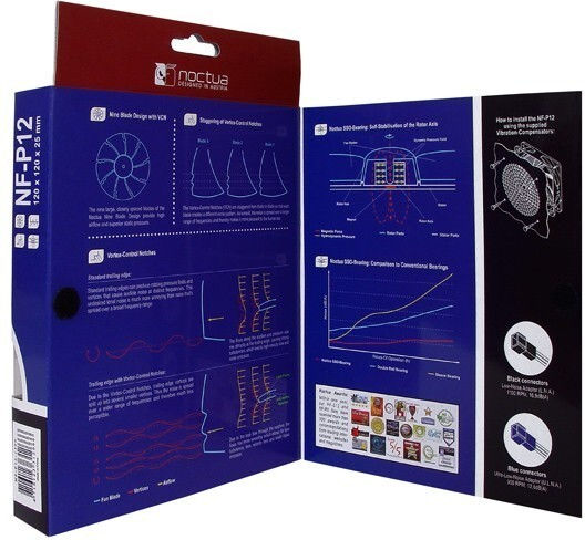 Noctua NF-P12 Case Fan 120mm (1300rpm / 70.75cfm) Χωρίς Led Φωτισμό και Σύνδεση 3-Pin / 4-Pin Molex Καφέ