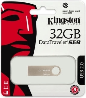 Kingston DataTraveler SE9 32GB USB 2.0 Stick Silver